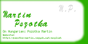 martin pszotka business card